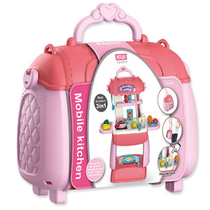 Oyuncak gıda tencere aksesuarları ile çocuklar için mutfak oyna oyna set şef tulumları için Set oyna oyna - Product Image 1