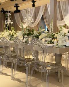 Bàn ăn Acrylic bảng cho đám cưới tổ chức sự kiện trang trí nội thất BJ210511-102 nhựa mới nhất thiết kế hình vuông Acrylic - Product Image 4