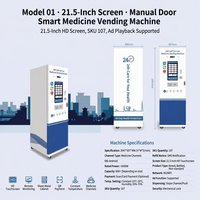 Distributeur automatique de médicaments 24h/24 avec écran tactile, en libre-service, vertical, pour la distribution de médicaments