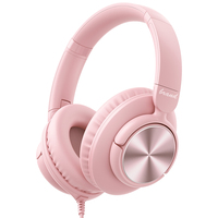 Casque filaire OEM personnalisé avec logo, casque supra-auriculaire HiFi stéréo filaire pour cadeaux promotionnels