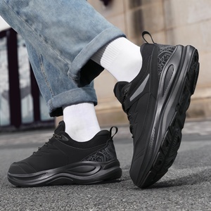 Vente en gros d'usine, baskets en cuir microfibre pour hommes grandes tailles, légères, douces, tendance, décontractées, chaussures de sport et de course - Product Image 5