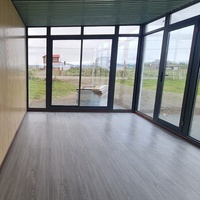 Maison conteneur préfabriquée moderne de luxe à montage rapide de 20 pieds pour bureau à domicile avec mobilier et salle de bain