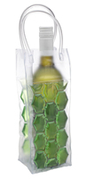 Sac isotherme en PVC transparent rempli de gelée, nouveau modèle 2025, pour bouteilles, glacière