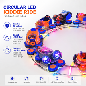 Trenino Elettrico per Bambini, Attrezzatura per Parco Divertimenti Commerciale, Mini Pista per Interni ed Esterni - Product Image 3