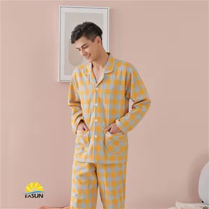 organic cotton sleepwear funny couples pajamas winter sleepwear