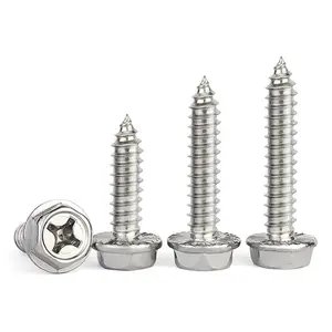 Sunpoint custom factory manufacturing hex flange head stainless steel industrial screws roofing selfdrilling self drilling screw