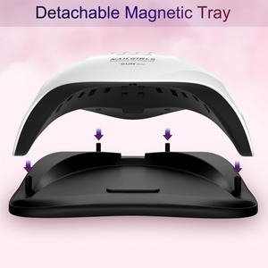 โคมไฟทำเล็บแบบเจล UV 80W เครื่องเป่าเล็บยูวี LED สำหรับเจลขัดเงาอุปกรณ์ตกแต่งเล็บแบบมืออาชีพรักษาเล็บนิ้วเท้าด้วยเจล - Product Image 3