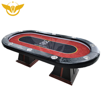 YH Personnalisé Led Lumière Texas Hold Em Table De Poker Tables De Jeu Casino Jeux De Table