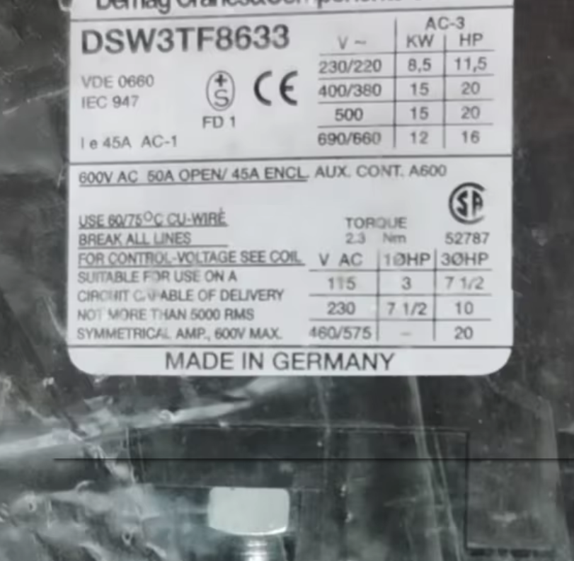 Brand New Original DSW3TF8633 Contactor for HVAC Replacement