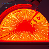 Lit de thérapie par lumière rouge haute puissance 633nm 810nm 850nm 940nm, photobiomodulation corporelle complète pour la récupération sportive et la réadaptation