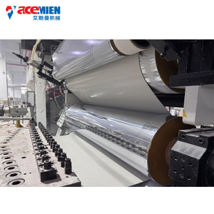 Acemien máy móc tự động nhựa PVC UV tấm đá cẩm thạch đùn Máy làm trang trí tường Bảng điều khiển Hội Đồng Quản trị dây chuyền sản xuất - Product Image 3