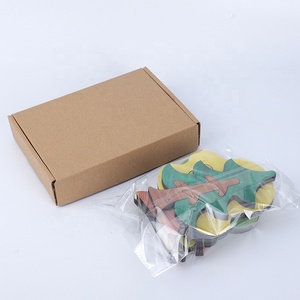Ensemble de 5 arbres dorf de forêt en bois pour enfants, figurines, puzzle montessori, jouets éducatifs pour bébés - Product Image 4