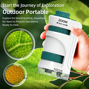 Microscopio y Lupa Portátiles Yuglow para Niños, Kit de Experimentos Científicos, Juguete Educativo STEM para Estudiantes de Primaria y <span class=keywords><strong>Secundaria</strong></span> - Product Image 1