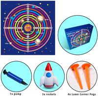 Jeu de fléchettes gonflables en PVC de 122 cm, durable, écologique et sûr, avec logo personnalisé pour une utilisation en extérieur par les enfants