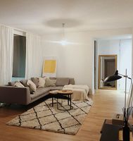 1,0mm Verschleißfester Rutschfester Parkett-Wasserdichter Vinyl-Bodenbelag in Rollen mit Einfacher Textur und Farbenfrohem Design für Apartments, 3D-Modell-Lösung