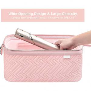 Bolsa de Viaje de Gran Capacidad para Herramientas de Peluquería para Mujer, con Abertura Amplia, Divisores Extraíbles y Material Resistente al Agua - Product Image 2