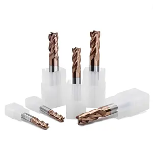 Promosi Besar Diskon 5% CNC Milling Cutter Endmill Carbide Terbaik 2 Seruling Micro Penggilingan Cutter Alat HRC65 Endmills