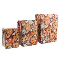 Boîtes en métal étamé personnalisées pour l'emballage alimentaire, avec couvercles, pour biscuits, gâteaux, chocolats, sucettes, matériaux recyclés
