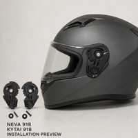 Plaque de base de visière de casque de moto de remplacement pour NEVA 918 KYTAI 918, en PC haute résistance, paire