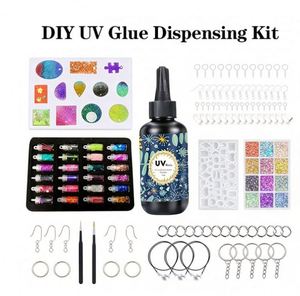 Kit de Resina UV TOYSRUNNER para Joyería DIY Creativa, Resina Epoxi Transparente de Curado Rápido, Moldes de Silicona para Colgantes, Pendientes y Llaveros - Product Image 3