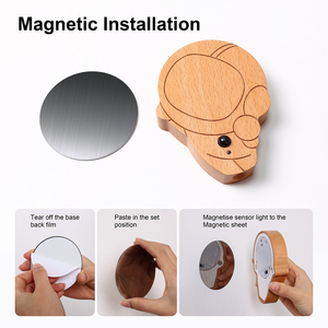 Luces <span class=keywords><strong>con</strong></span> Sensor de <span class=keywords><strong>Movimiento</strong></span> de Madera para Interiores, Funcionan <span class=keywords><strong>con</strong></span> Batería, <span class=keywords><strong>Luz</strong></span> Nocturna LED Adhesiva para Escaleras, Dormitorio - Product Image 4
