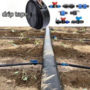 Kit d'irrigation <span class=keywords><strong>goutte</strong></span> <span class=keywords><strong>à</strong></span> <span class=keywords><strong>goutte</strong></span> complet pour 1 hectare, double sortie, bande <span class=keywords><strong>goutte</strong></span> <span class=keywords><strong>à</strong></span> <span class=keywords><strong>goutte</strong></span> de <span class=keywords><strong>16</strong></span> mm de diamètre pour serre et <span class=keywords><strong>tuyau</strong></span> d'arrosage - Product Image 1