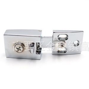 Stainless Steel Glass <b>Door</b> Hinge 180 Degree Opening <b>Mirror</b> Light Minimalist Design For Display Case And Hole Free Installation - Product Image 1