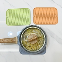 Nouveau Tapis de Cuisson Rectangulaire Classique en Silicone Écologique, Imperméable et Résistant à la Chaleur, pour Séchage de Vaisselle, Compatible Lave-Vaisselle, pour Cuisine