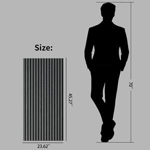 2 Paneles Acústicos de Pared de MDF Ignífugo, Paneles de Pared y Techo Acanalados 3D que Absorben el Sonido, Modernos para Hoteles - Product Image 6