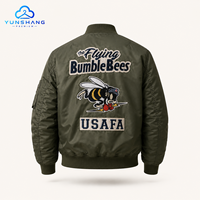 Chaqueta Bomber Americana Retro Vintage MA1, Ropa de Trabajo Funcional, Chaqueta de Moda para Hombre, Estilo Urbano, Cuello Alto, Invierno