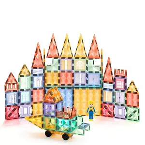 热卖Diy磁性瓷砖玩具积木塑料组装玩具玩具套装热销儿童益智游戏套装