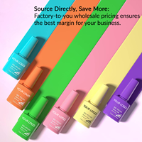 Kit de vernis gel UV naturel 60 couleurs pour salon de manucure, vente en gros OEM/ODM, formule écologique non toxique, séchage UV/LED, emballage en flacon