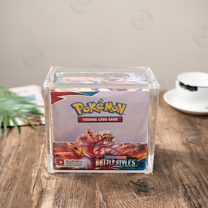 Vente en gros directe d'usine, étui protecteur magnétique en acrylique personnalisé pour booster Pokémon - Product Image 3