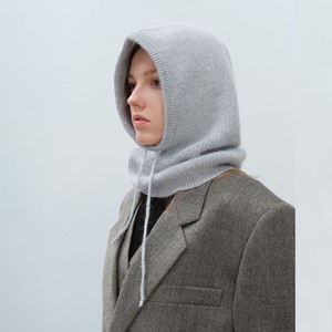 Pasamontañas peludo Calentador de <span class=keywords><strong>cuello</strong></span> Máscara de punto de moda para <span class=keywords><strong>mujer</strong></span> con bufanda integrada Sombrero térmico de invierno para clima frío - Product Image 4