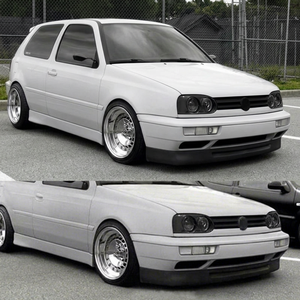 1 Pair Euro Car Front Deep Bumper Chin Spoiler Lip Sport Valance Splitter for VW Golf MK3 3 VR6 Car Body Styling Kits - Product Image 1