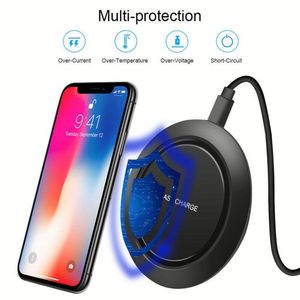 Portable 10W Wireless Phone Charger Mini K18 Wireless Charger Stand Fast Charging Station for Mobile Phone - Product Image 4