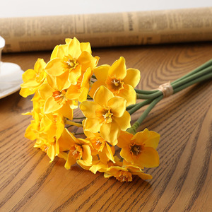 Altri fiori e piante decorazione artificiale narciso Bouquet tavola fiore decorazione decorazione per la casa - Product Image 3