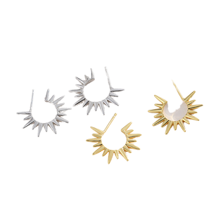 Gold Plated Stainless Steel Women's Stud <b>Earrings</b> - Product Image 1