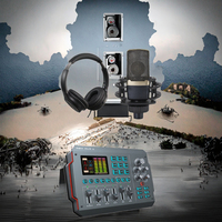 Kit de carte son professionnelle, microphone, casque, suppression du bruit, connexion sans fil, batterie 3500-3999mAh, prend en charge 3 appareils