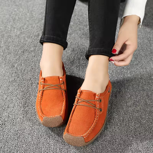 Mocassins à lacets en cuir suédé <span class=keywords><strong>Taille</strong></span> 35-<span class=keywords><strong>42</strong></span> <span class=keywords><strong>Mocassin</strong></span> plat à enfiler <span class=keywords><strong>Mocassin</strong></span> simple pour femmes - Product Image 6