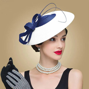 FS Fascinators cappello bianco nero portapillole - Product Image 1
