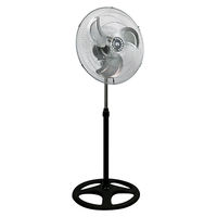 Ventilateur sur pied industriel oscillant à grande vitesse de 18 pouces, réglable en hauteur, avec moteur sans balais AC