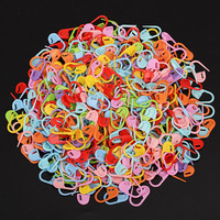 Marqueurs de mailles en plastique 1000 pièces/sac, couleurs assorties, outil de tricot en plastique, accessoires pour aiguilles à tricoter, marqueurs de mailles