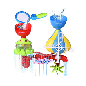 Jouets de bain en plastique pour les tout-petits Animaux de la mer Laboratoire aquatique avec tasses empilables Filet de pêche <span class=keywords><strong>Moulin</strong></span> à <span class=keywords><strong>vent</strong></span> Cascade pour la natation-pour les bébés - Product Image 1