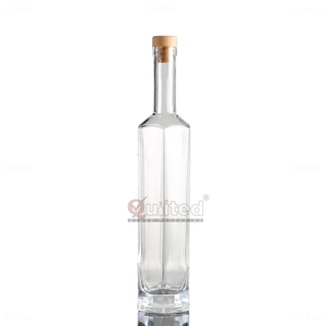 Toutes sortes <span class=keywords><strong>de</strong></span> 50cl 500ml Super Flint Glass Bouteille à boire avec bouchon en liège Pour vin Liqueur Tequila Vodka whisky Spiritueux - Product Image 5