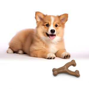 Jouet à mâcher pour chien en nylon durable, non toxique et écologique pour les mâcheurs agressifs - Qualité alimentaire supérieure : bacon, poulet, cacahuète, bois - Product Image 1