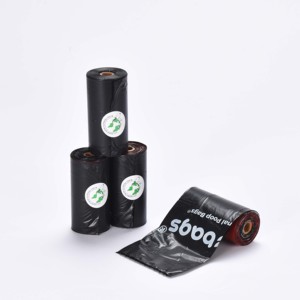 2023 Hot Sale Biologisch abbaubare Hundekot beutel Kompost ierbare umwelt freundliche Hunde mülls äcke Entsorgungs bedarf für Haustier abfälle Schwarzer Kunststoff - Product Image 2