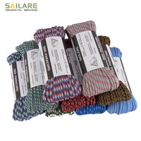 Paracorde réfléchissant en polyester multi-usages pour la sécurité nocturne, idéal pour les cordes à linge d'extérieur et les situations d'urgence