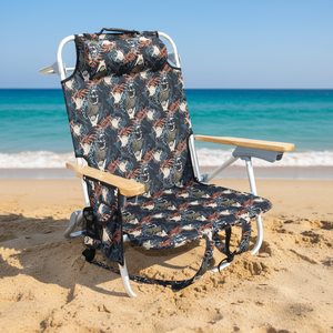 Aluminum Beach Chair Custom Portable Foldable Outdoor Furniture with <b>Backpack</b> Eco-Friendly for Park & School Use - Product Image 6