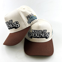 Casquettes de baseball 5 panneaux personnalisées pour hommes avec logo brodé, ajustables, style Snapback, motif lettres, casquette A-Frame